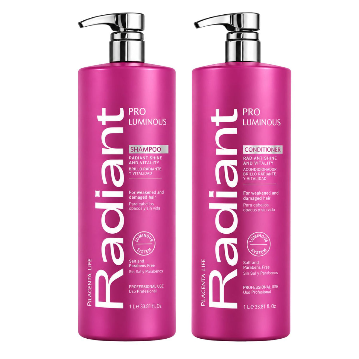 Dúo Profesional Keratin Pro Luminous 1 L – Radiant Professional