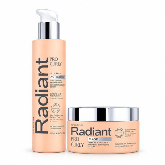 Dúo Pro Curly Mascarilla + Activador – Radiant Professional