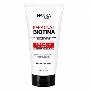 Gel Máxima Fijación Keratina & Biotina 150 g Hanna Caball