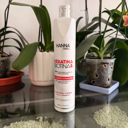 Acondicionador Keratina & Biotina 400 ml Hanna Caball