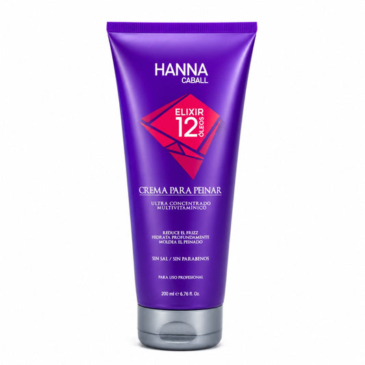 Hanna Caball Crema Para Peinar Elixir 12 Óleos | Control Frizz