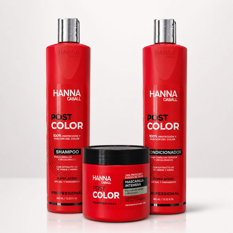 Pack Post Color 3 Pasos 400 ml Hanna Caball