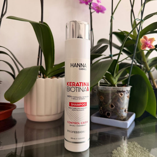 Shampoo Keratina & Biotina Anticaída 400 ml Hanna Caball