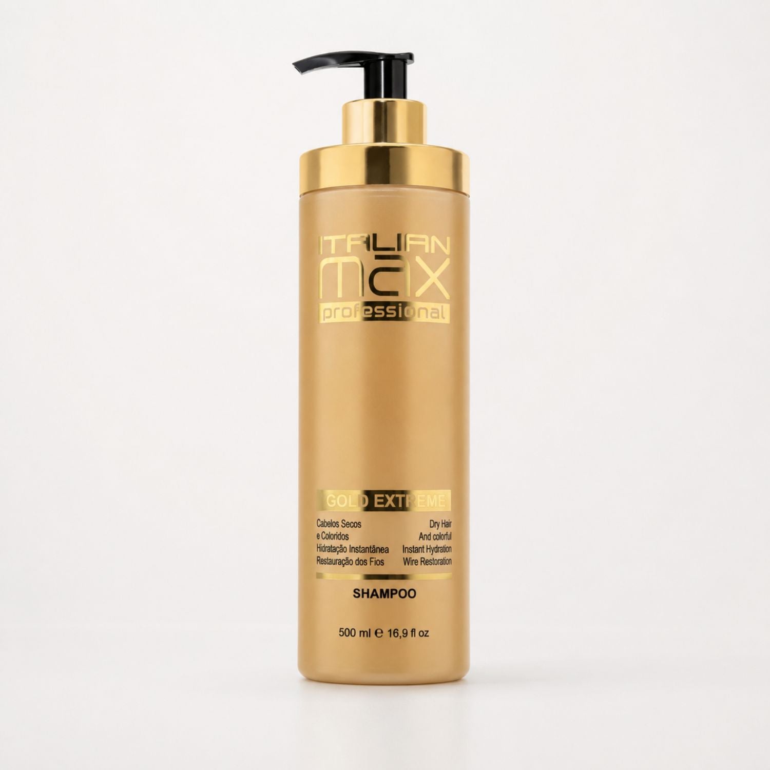 Italian Max Gold Extreme Shampoo 500 ml para cabello seco