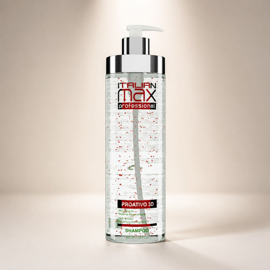 Italian Max Pro Activo 3D Shampoo 500 ml para cabello maltratado