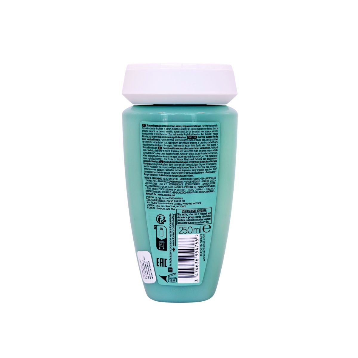 Kérastase Spécifique Bain Divalent Shampoo raíz grasa y largos sensibilizados 250 ml