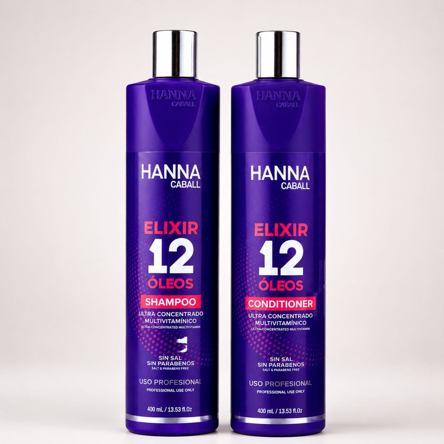 Hanna Caball Elixir 12 Óleos Shampoo + Acondicionador 400 ml