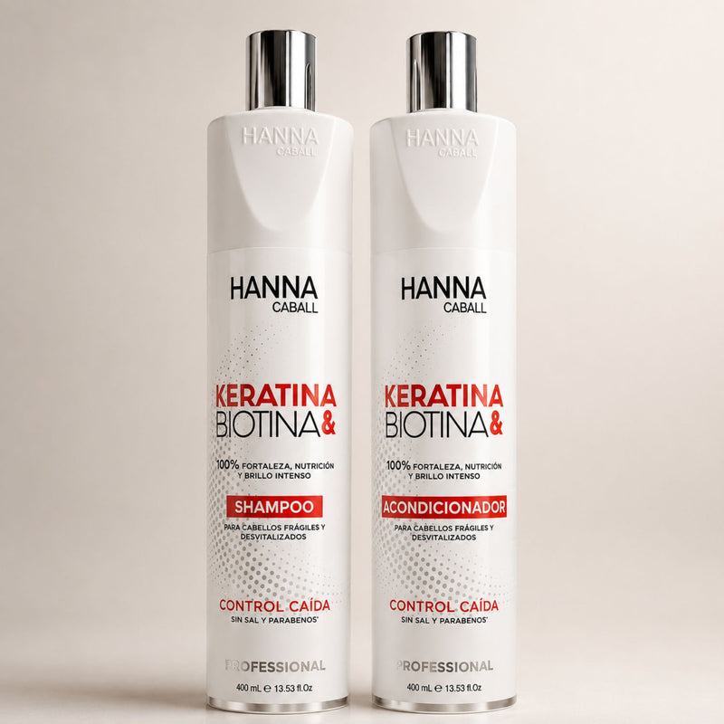 Pack Keratina & Biotina 400 ml Hanna Caball
