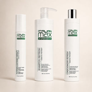 Kit Italian Max Refresh Shampoo, Acondicionador y Tónico