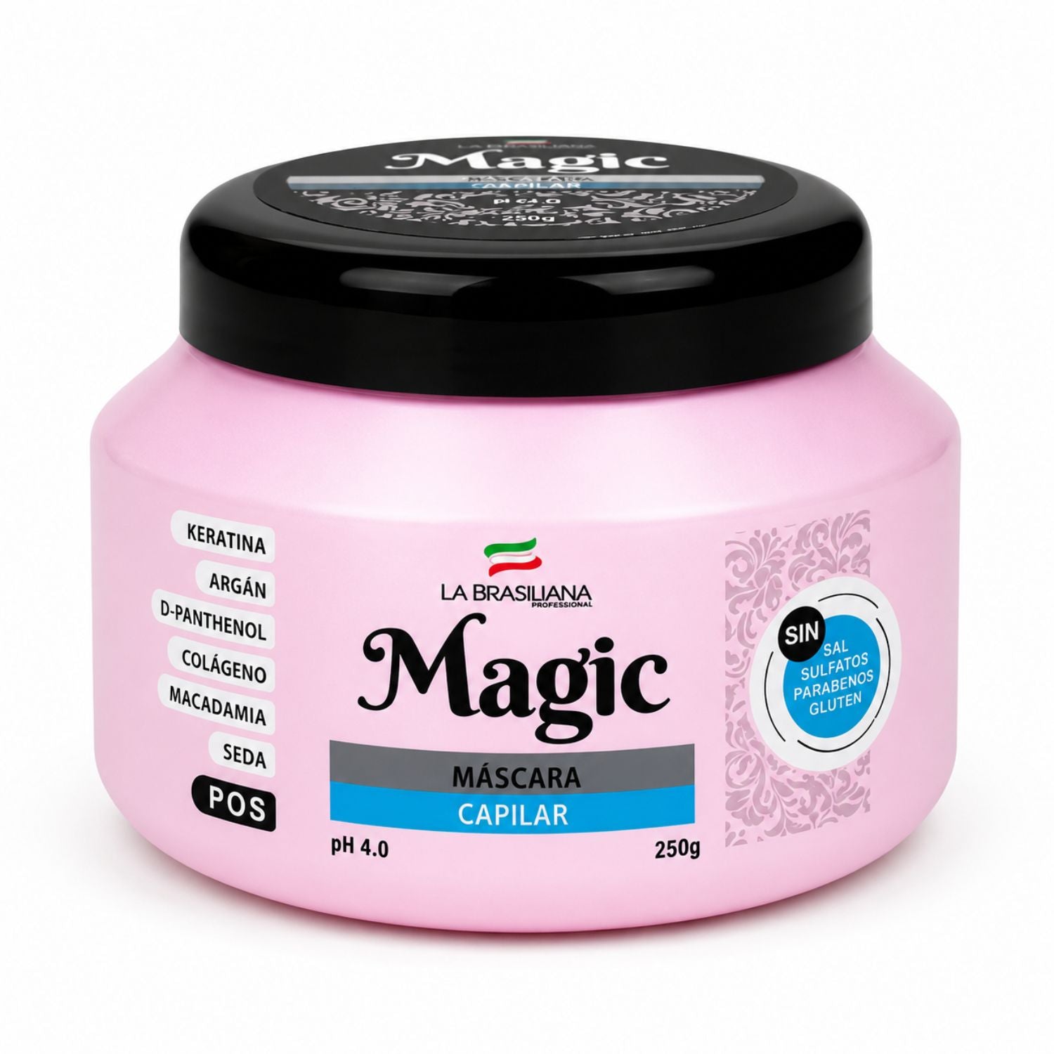 La Brasiliana Pack Control Grasa y Frizz 3 Pasos incluye Magic Pos Máscara Reconstructora 250g Reparación Profunda - Limpieza, reparación y control del frizz