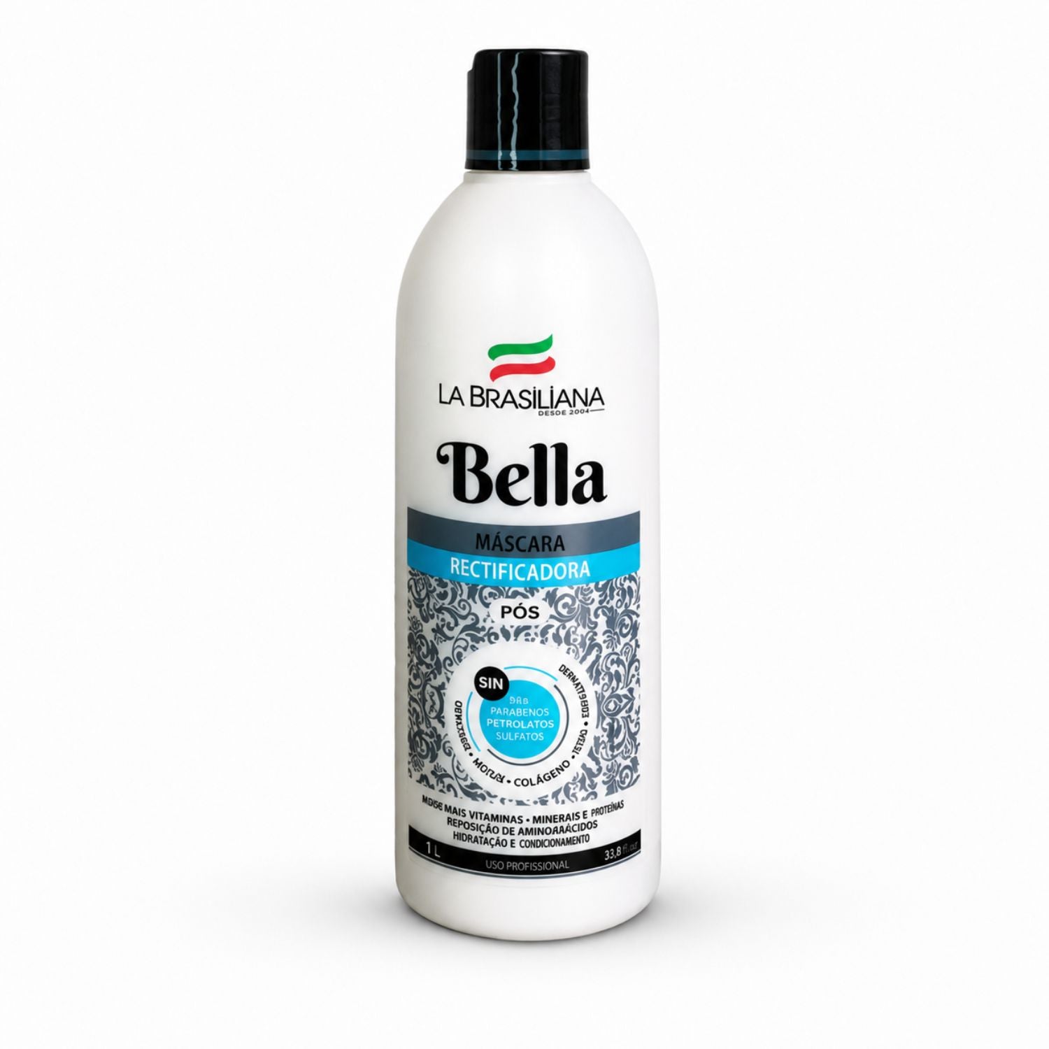 La Brasiliana Pack Reparación por Calor 2 Pasos incluye Bella Máscara Rectificadora 500g Reparación por Calor - Hidratación, brillo y protección contra el calor