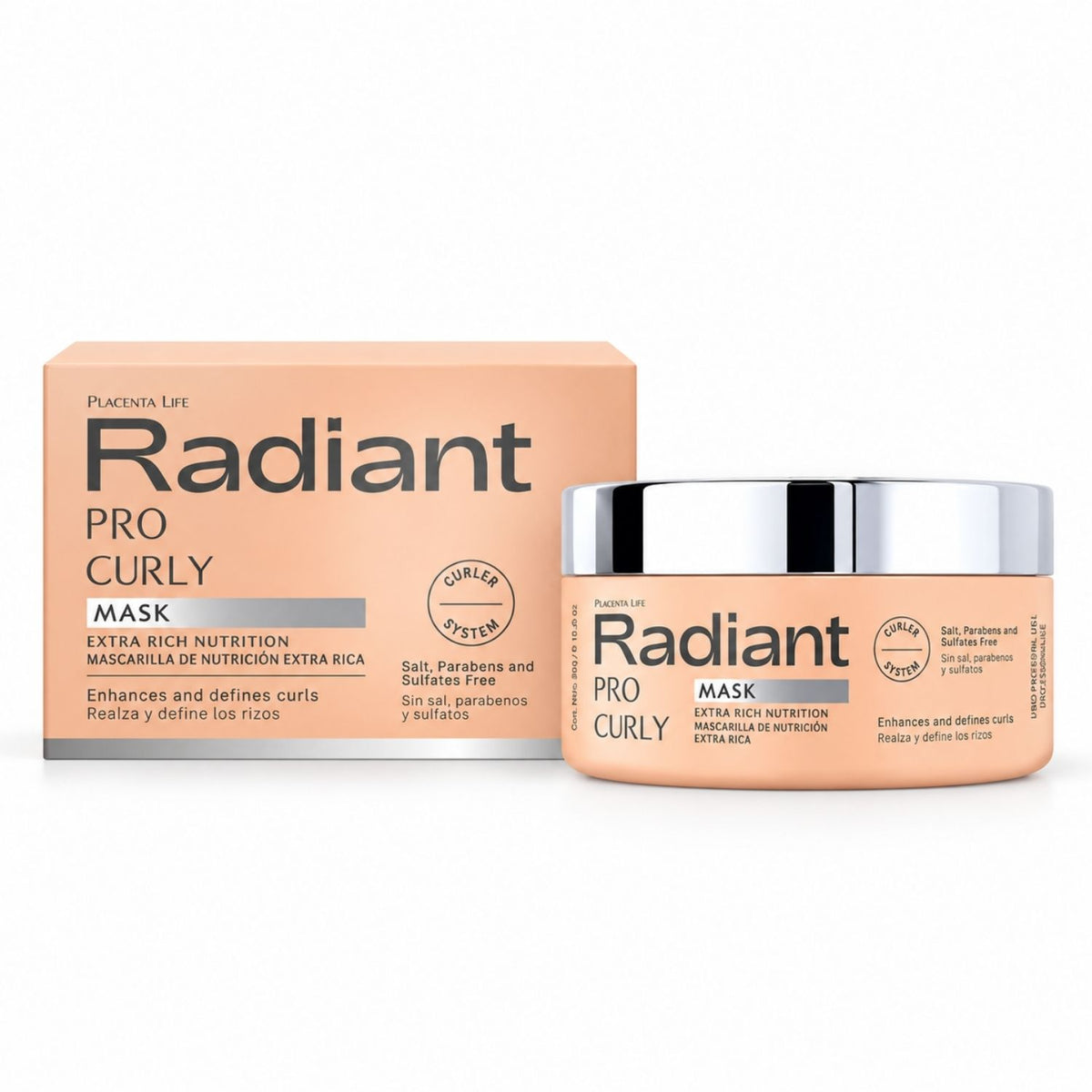 Mascarilla Pro Curly 350 g – Radiant Professional