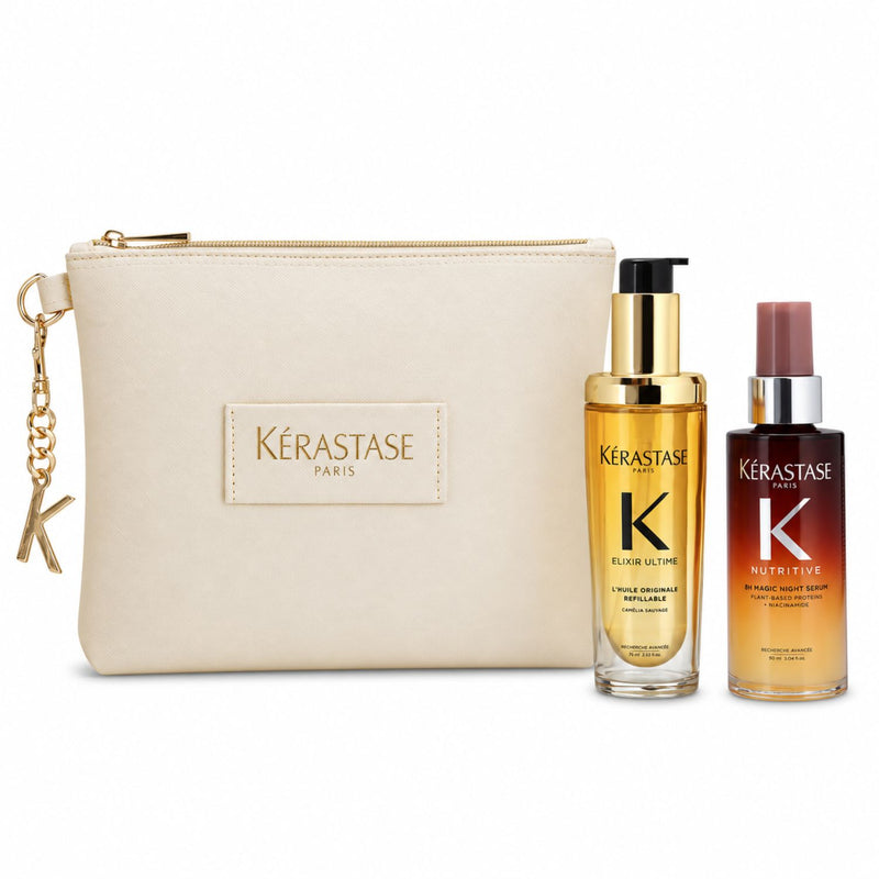 Pack Heroes Elixir Ultime 75 ml + Sérum Nutritive 8H + Neceser – Kérastase