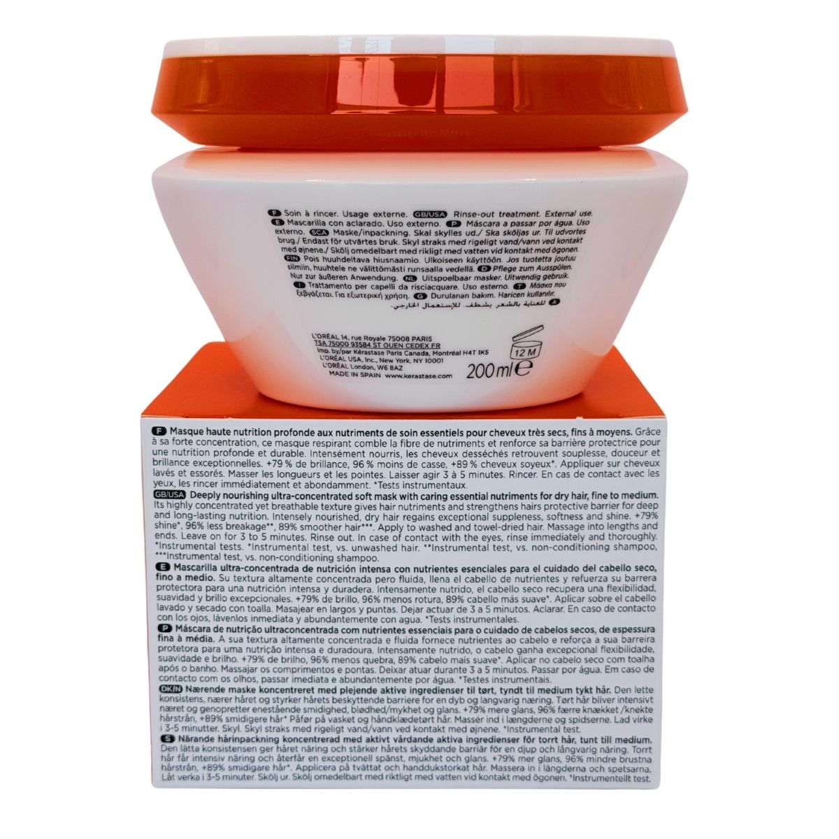 Kérastase Nutritive Masquintense mascarilla hidratación profunda cabello seco 200 ml - vista producto