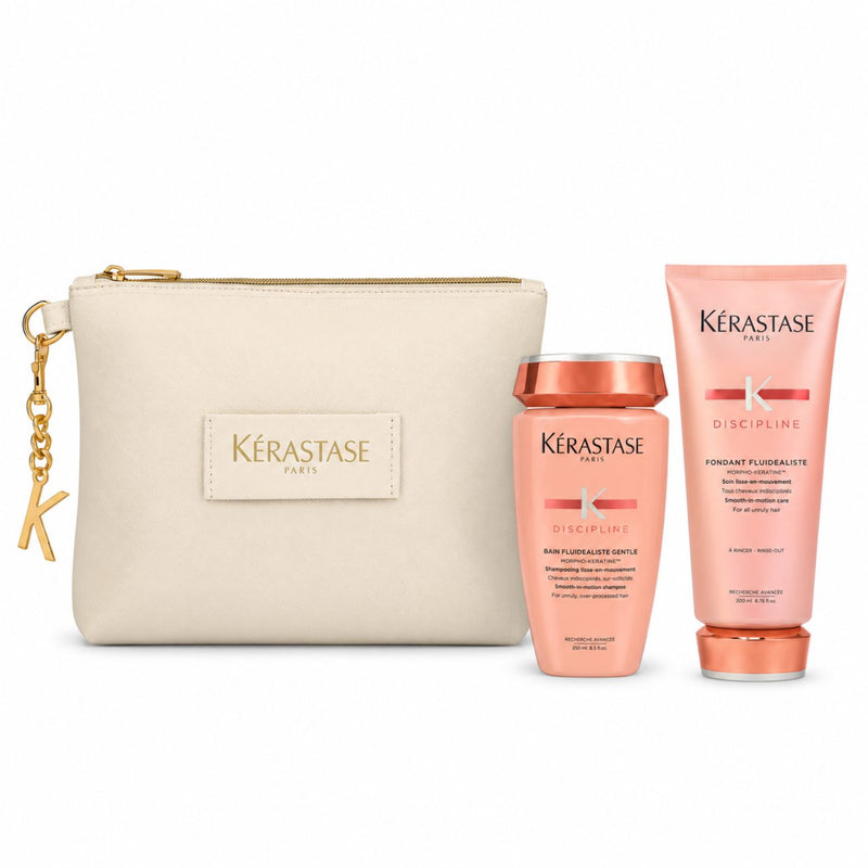 Pack Kérastase Discipline Navidad – Shampoo + Acondicionador + Neceser
