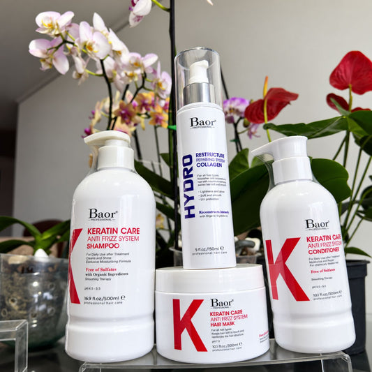 Pack Keratin Care Antifrizz + Hydro Collagen 4 Pasos – BAOR