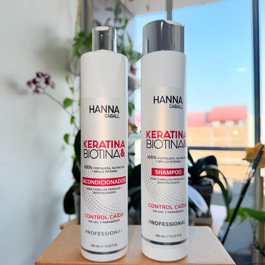 Pack Keratina & Biotina 400 ml Hanna Caball