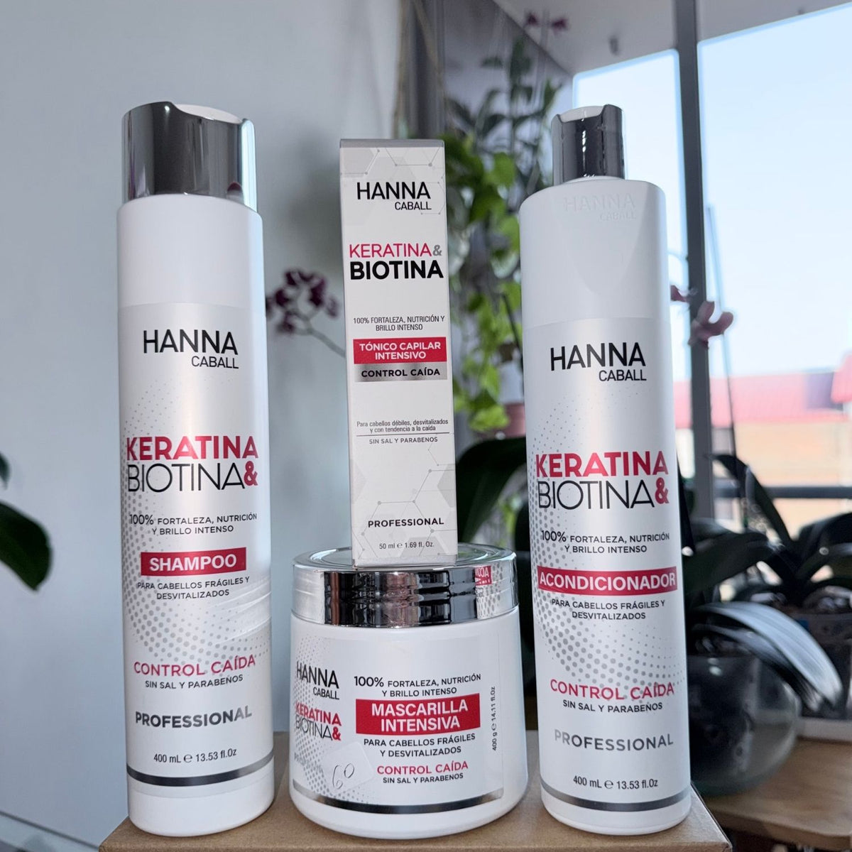 Pack Keratina & Biotina 4 Pasos Hanna Caball