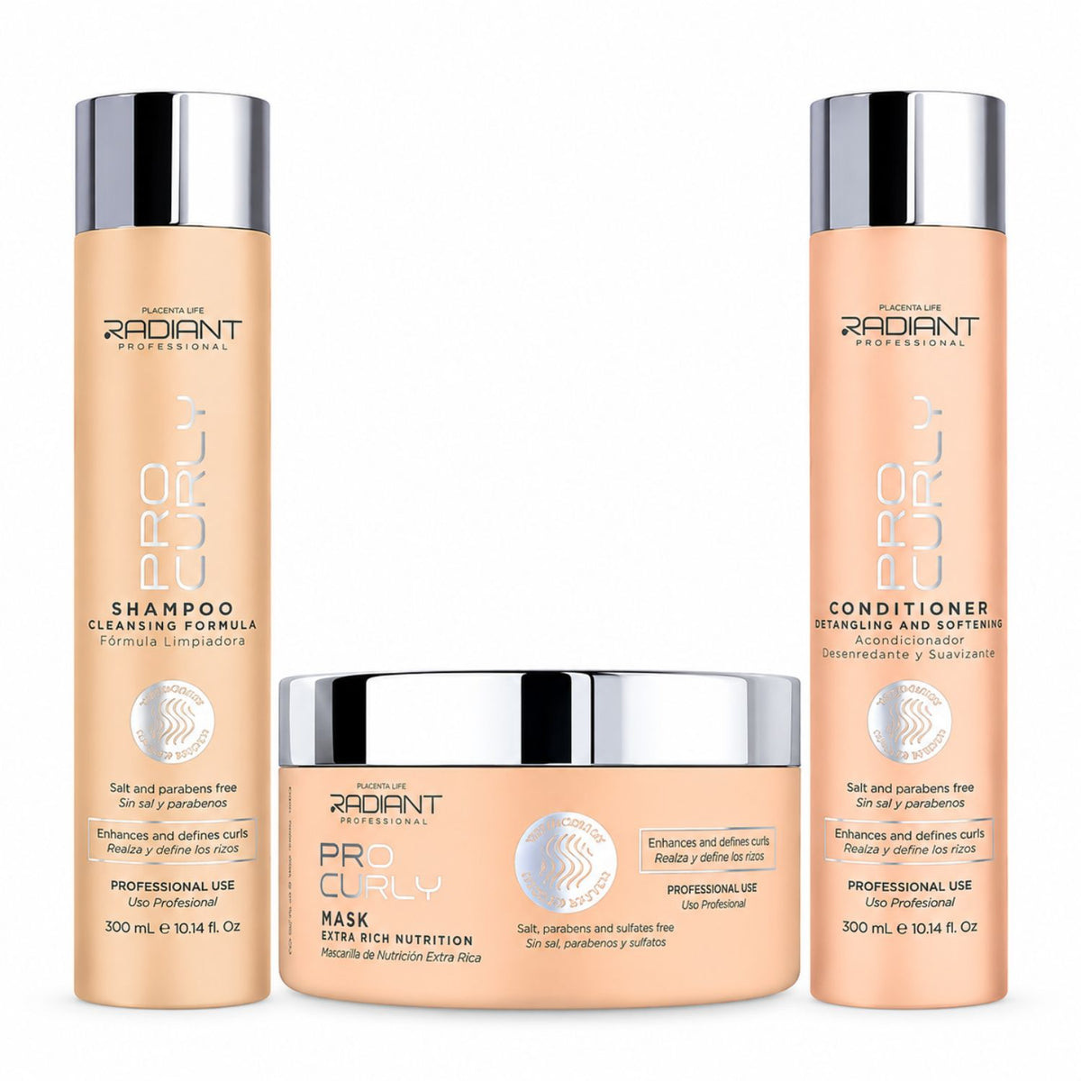 Pack Pro Curly Definición 3 Pasos – Radiant Professional