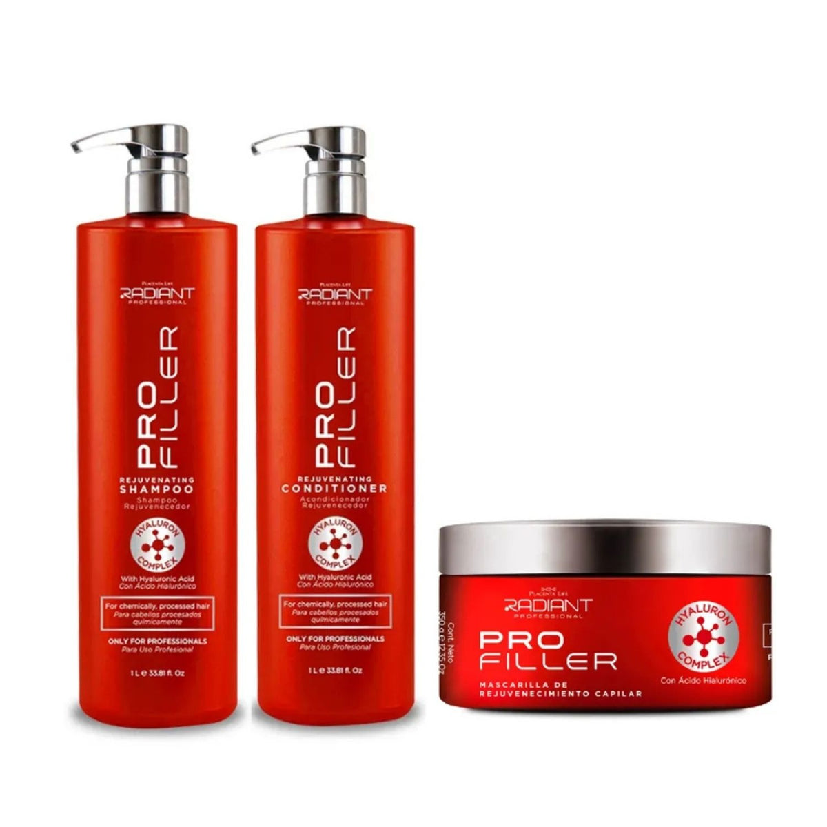 Pack Profesional Pro Filler 1 L + Mascarilla 1 kg – Radiant Professional