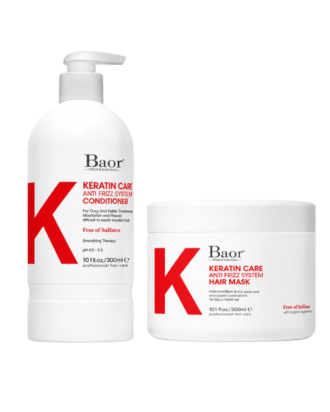 BAOR Pack Baor Keratin Care Acondicionador 300 ml + Mascarilla 300 ml - BAOR - producto disponible en Wapas San Isidro