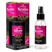 La Brasiliana Pack Post Química Express 3 Pasos incluye Protector Térmico Keratina Líquida 60ml Filtro UV - Reparación, sellado y protección en pocos pasos