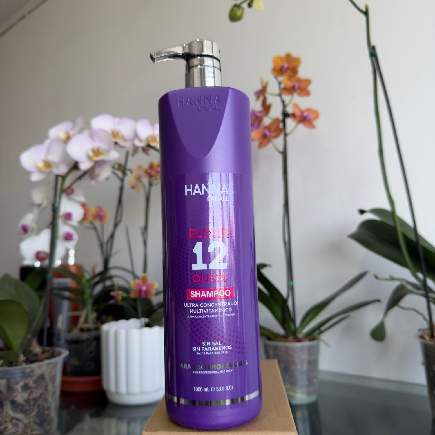 Shampoo Elixir 12 Óleos 1 L Hanna Caball