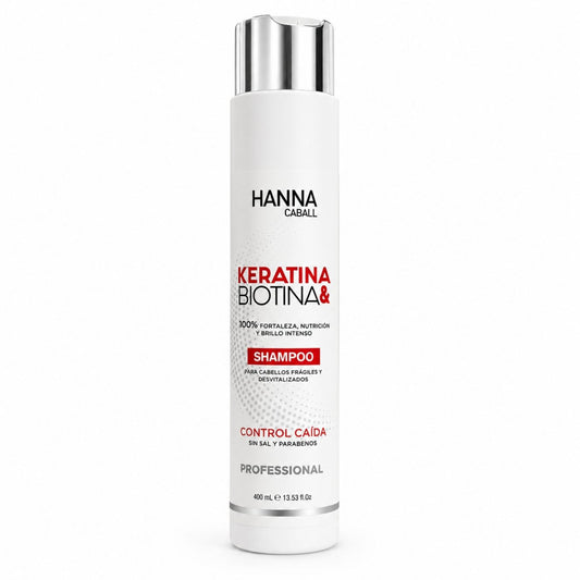 Shampoo Keratina & Biotina Anticaída 400 ml Hanna Caball