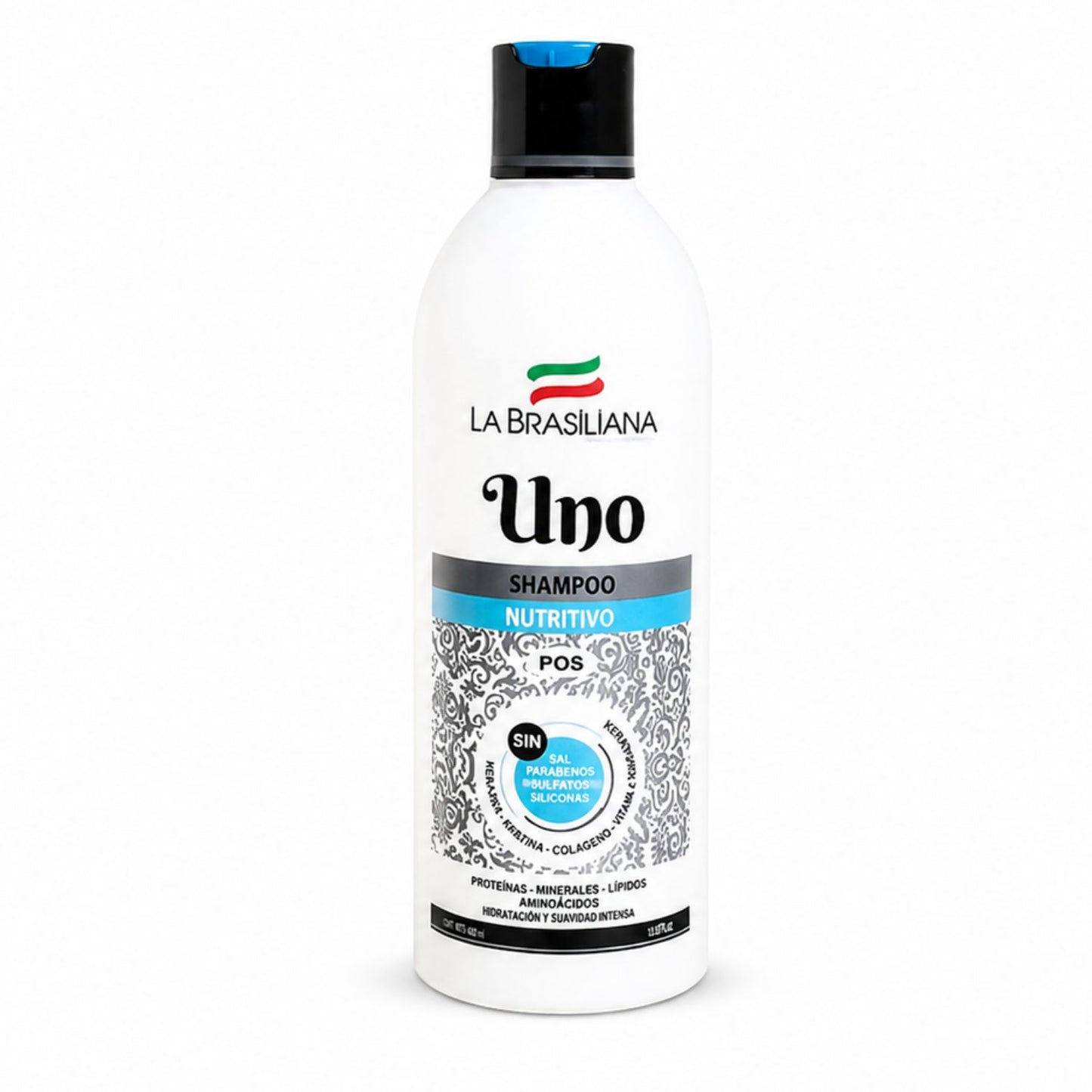 La Brasiliana Pack Post Alisado Premium 4 Pasos incluye Uno Shampoo Nutritivo 500g Sin Sal Post Alisado - Lavado, sellado y acabado con brillo