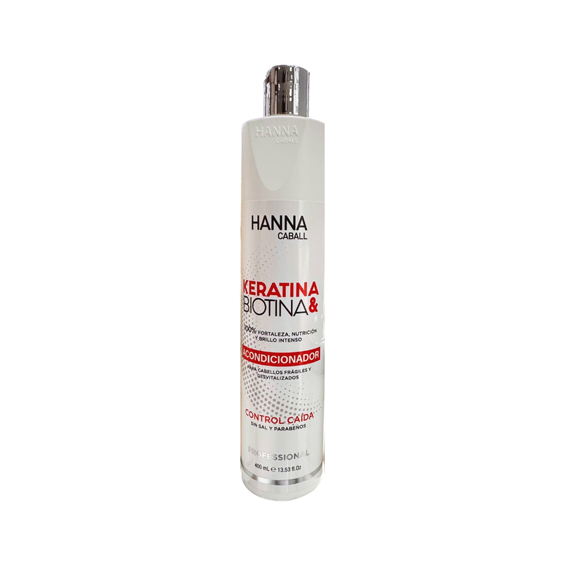 Acondicionador Keratina & Biotina 400 ml Hanna Caball