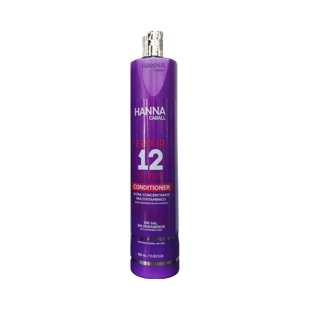 Hanna Caball Acondicionador Elixir 12 Óleos 400 ml - Hanna Caball - producto disponible en Wapas San Isidro