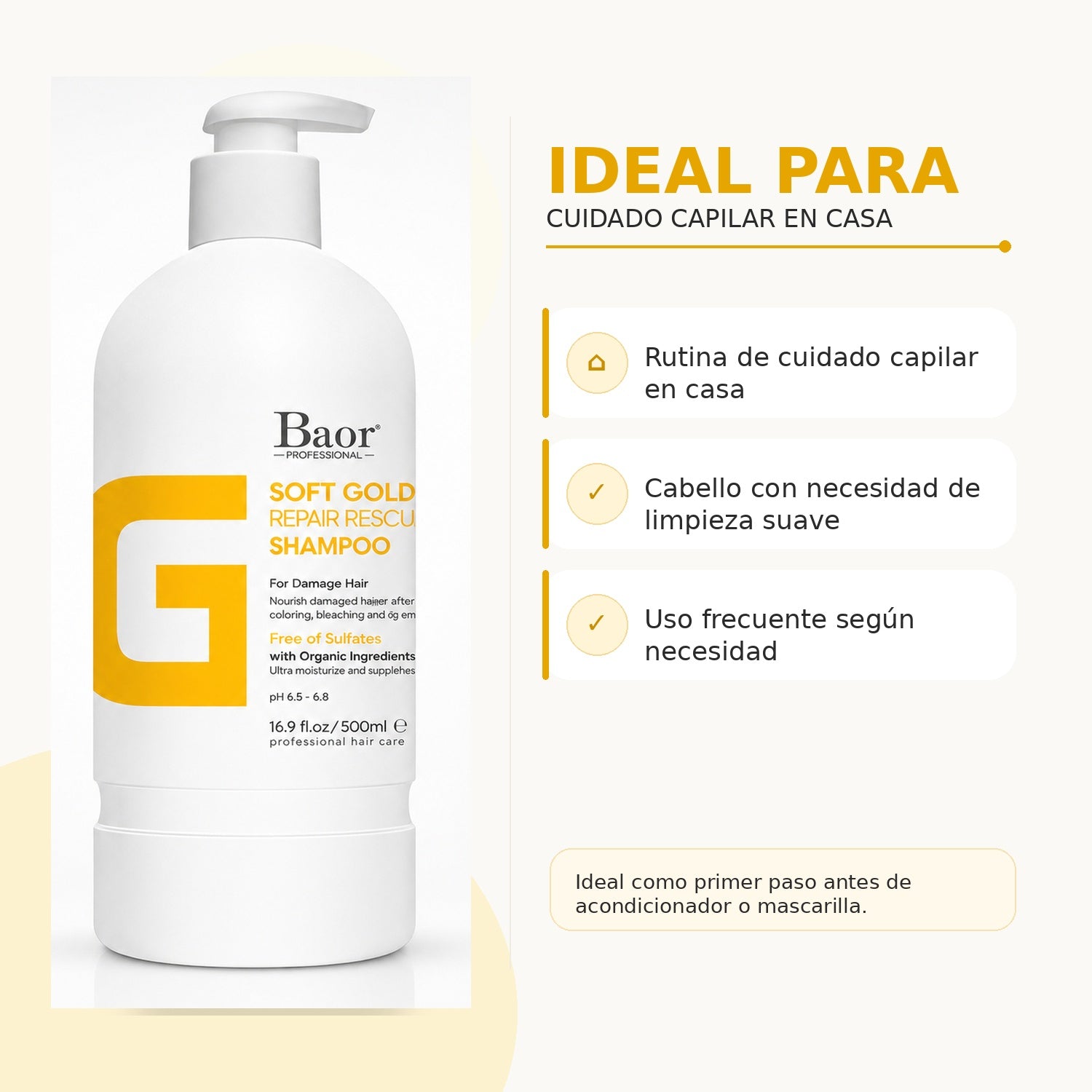 BAOR Shampoo Soft Gold 500 ml