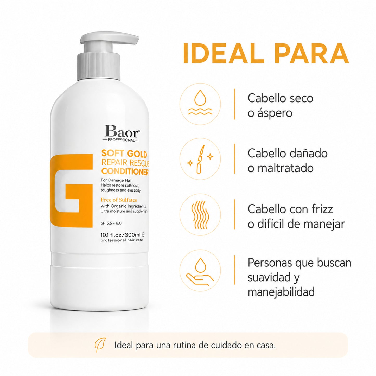BAOR Acondicionador Soft Gold 300 ml