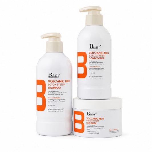 Kit Volcanic Mud  = Shampoo + Acondicionador + Mascarilla – BAOR