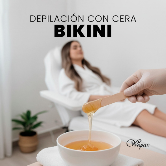 Depilación de bikini con cera en San Isidro, Lima (Wapas Salón): depilación profesional higiénica y precisa para zona bikini, ideal para una piel suave y sin vello por más tiempo.
