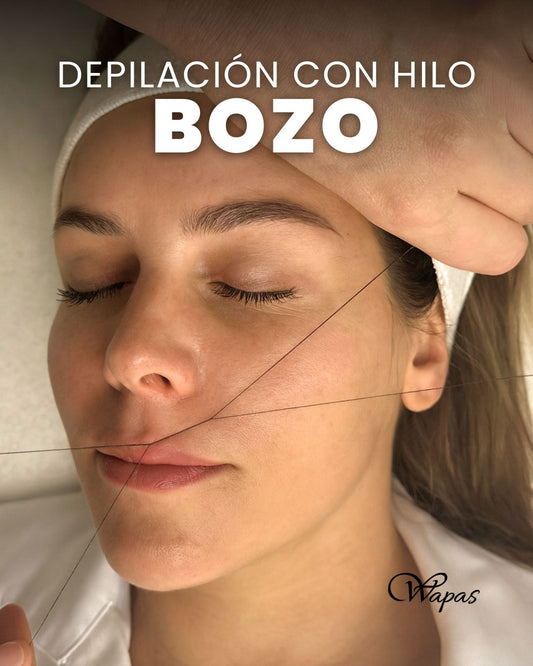 Depilación de bozo con Hilo