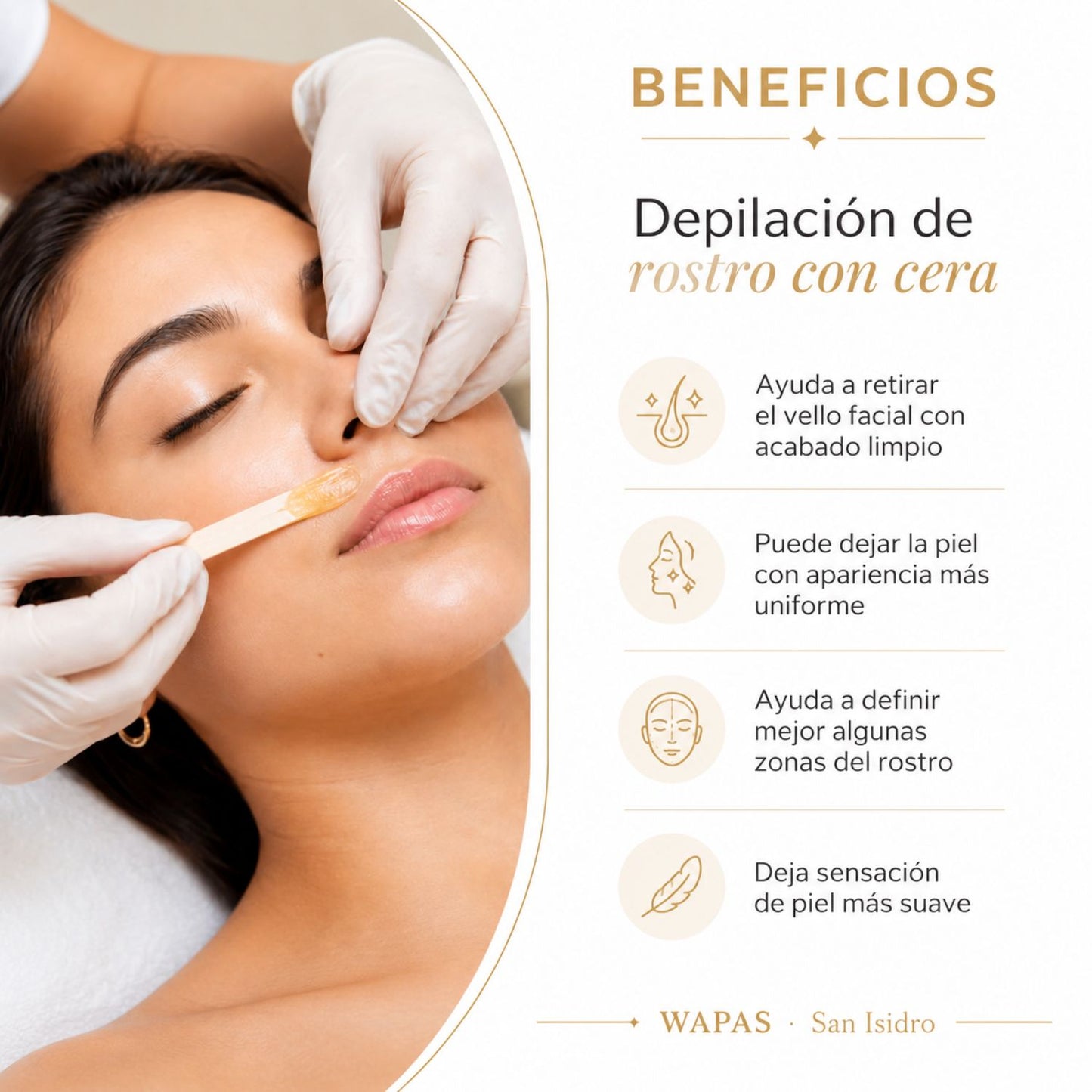 Depilación de Rostro con cera en San Isidro | Wapas