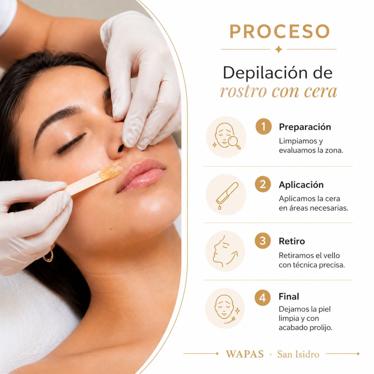 Depilación de Rostro con cera en San Isidro | Wapas