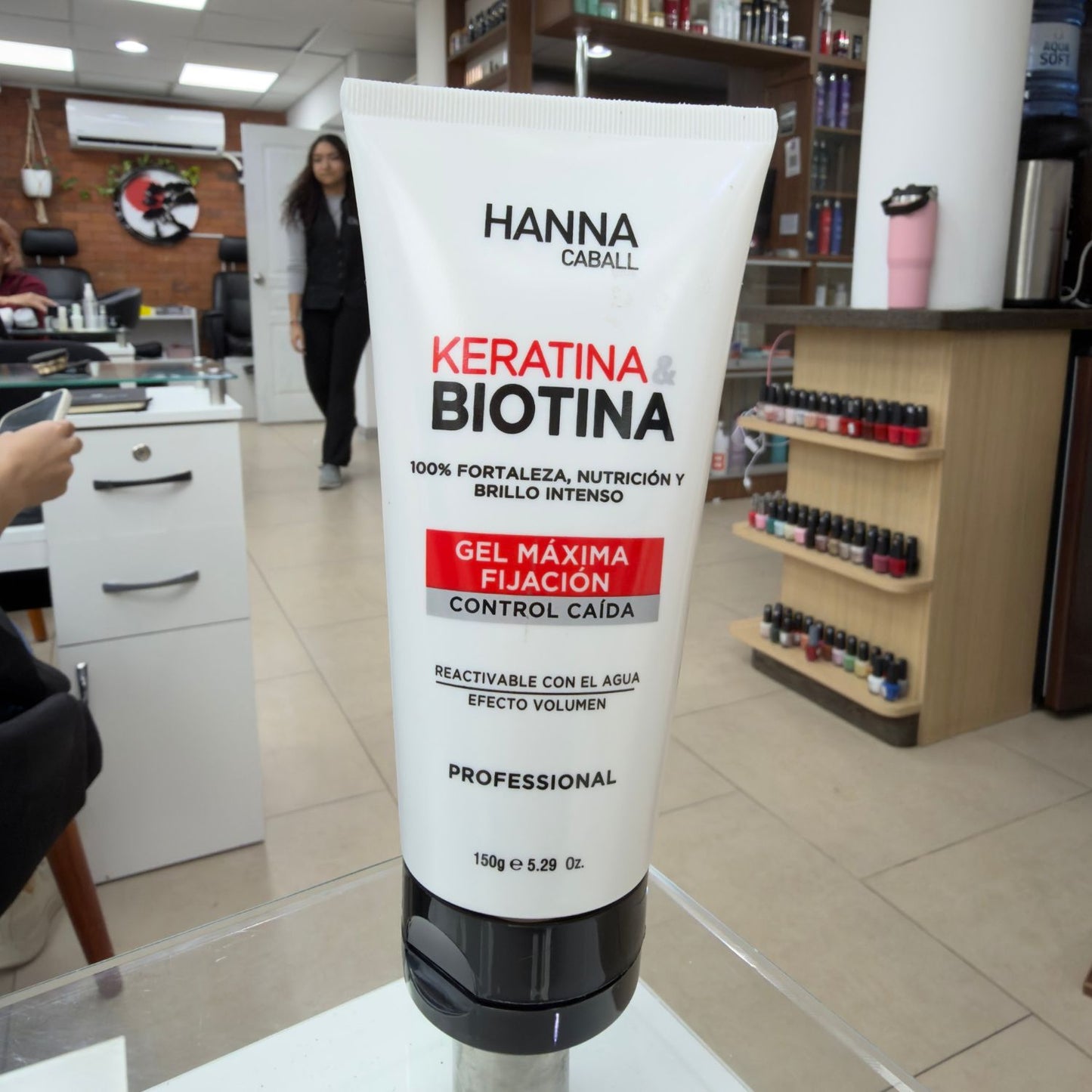 Gel Máxima Fijación Keratina & Biotina 150 g Hanna Caball