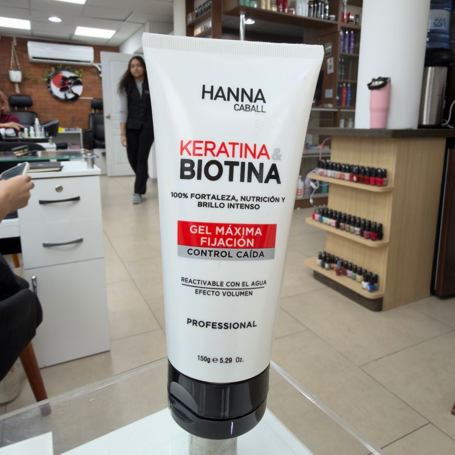 Gel Máxima Fijación Keratina & Biotina 150 g Hanna Caball