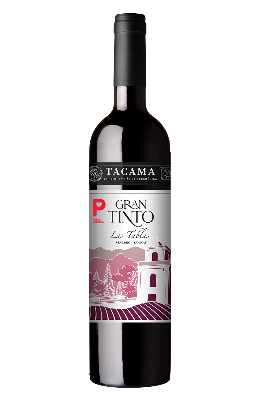 Botella de Vino Gran Tinto Las Tablas Malbec Tannat Tacama 750ml