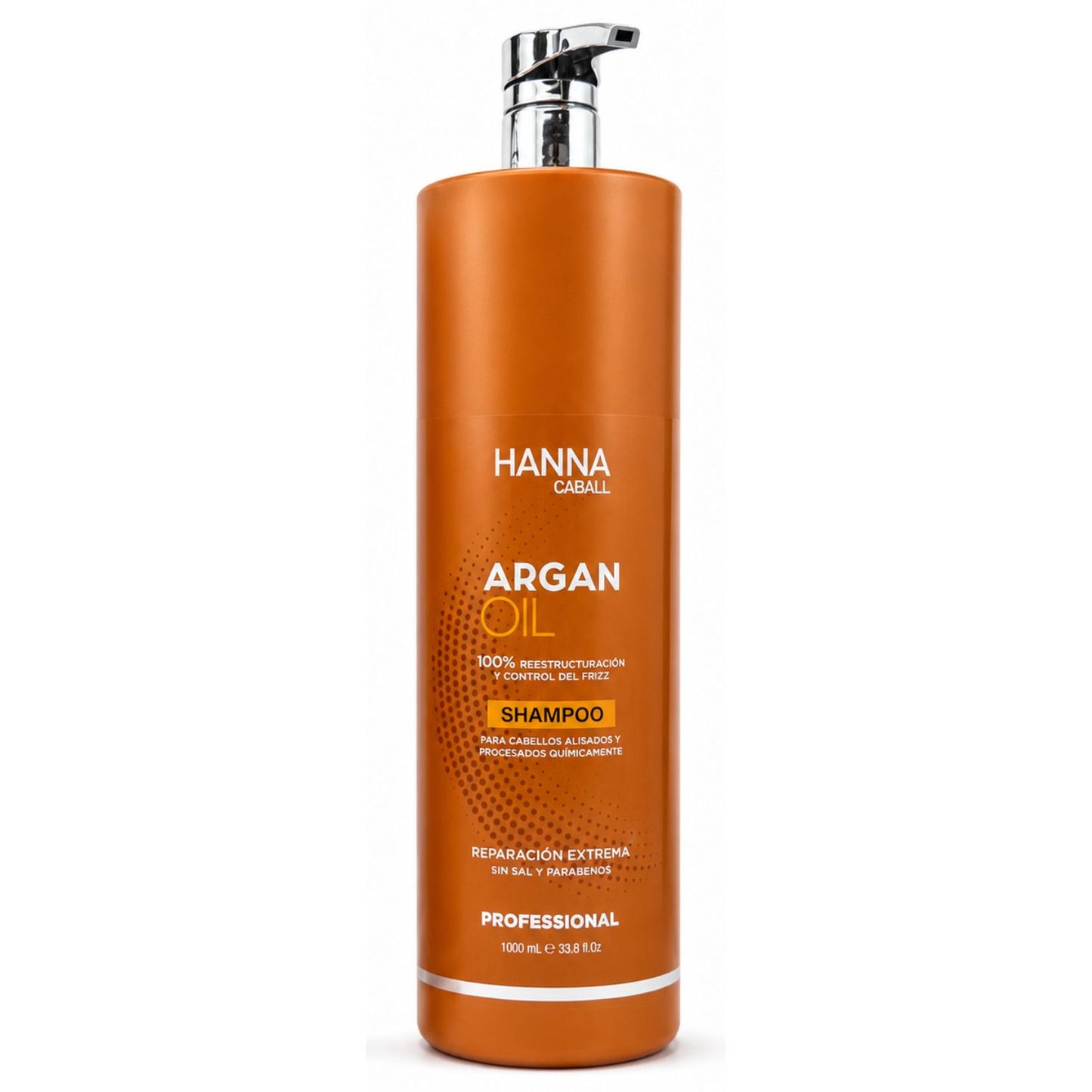 Hanna Caball Argan Oil Shampoo 1L para cabello alisado y procesado