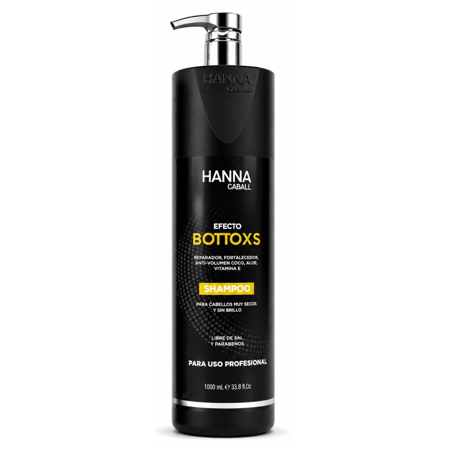 Hanna Caball Efecto Bottoxs Shampoo 1L para cabello muy seco y sin brillo