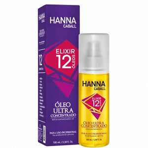 Hanna Caball Elixir 12 Óleos óleo capilar 100 ml incluido en pack completo