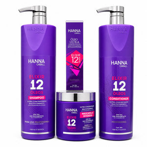Pack completo Hanna Caball Elixir 12 Óleos con 4 productos capilares