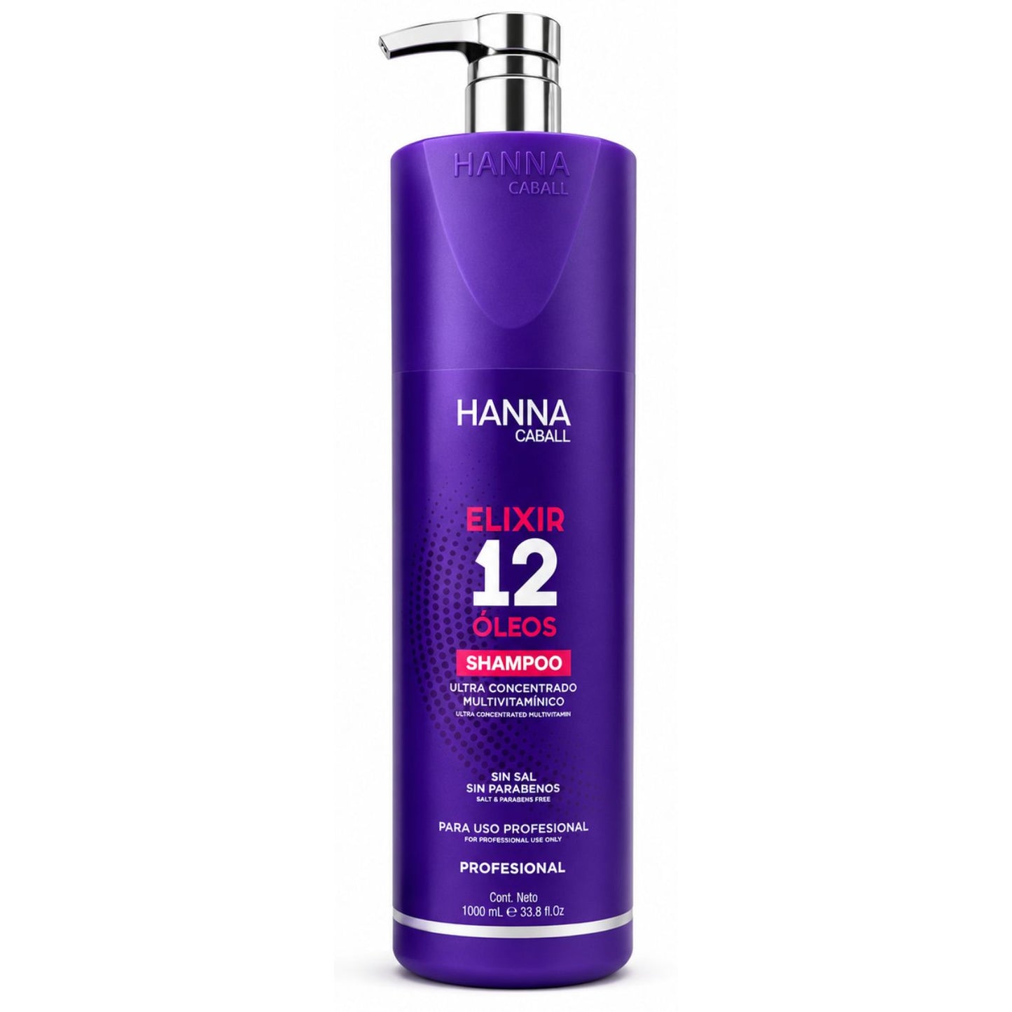Hanna Caball Elixir 12 Óleos Shampoo profesional 1L