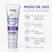 Hanna Caball Mascarilla Platino Matizadora 400 ml