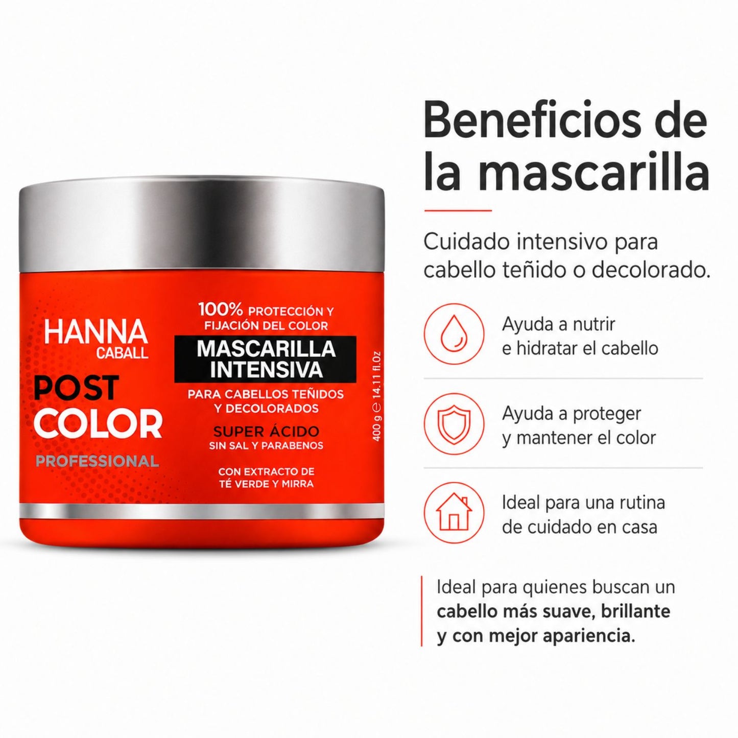 Hanna Caball Mascarilla Post Color 400 ml