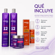 Hanna Caball Pack Elixir 12 Óleos 4 pasos anti-frizz
