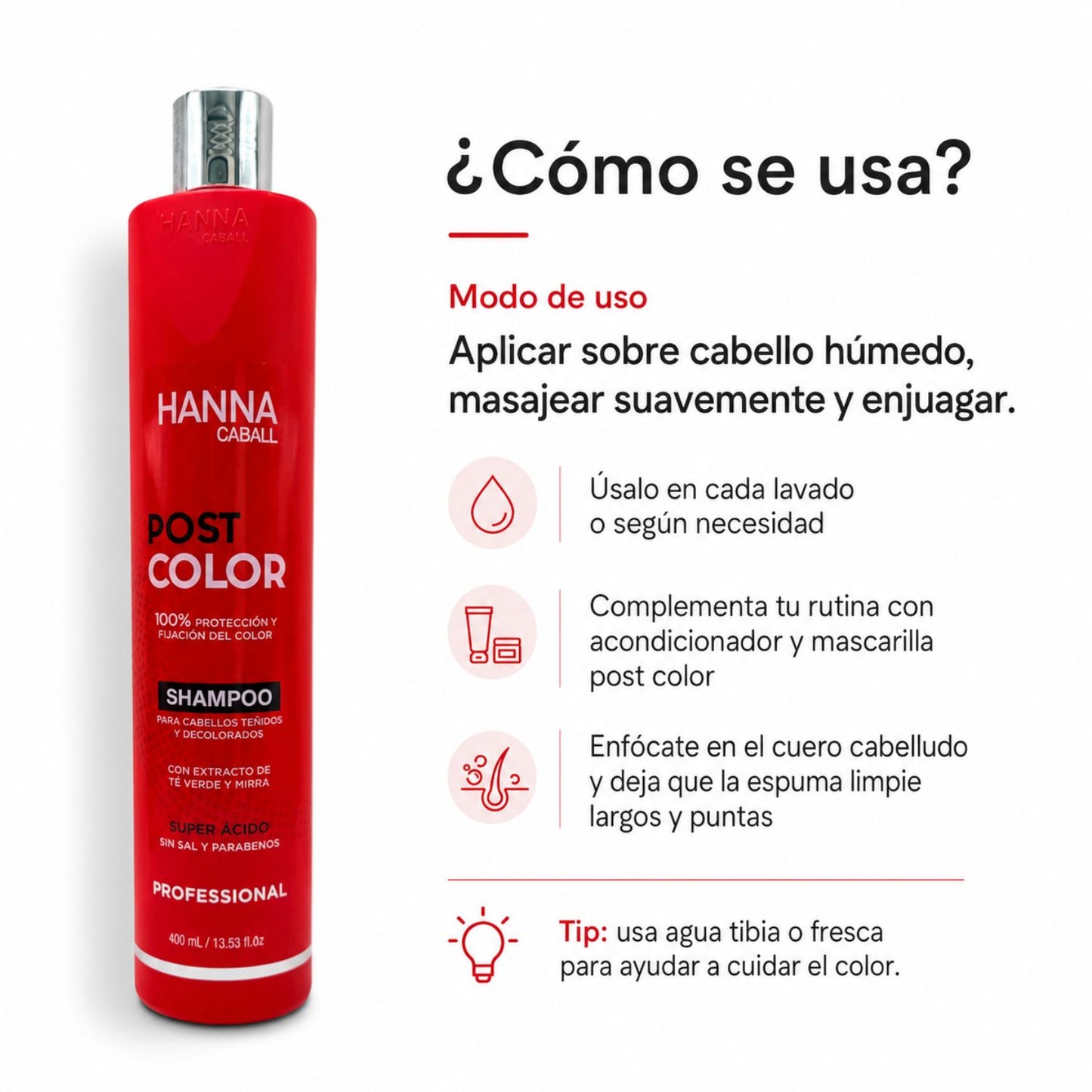 Hanna Caball Shampoo Post Color 400 ml